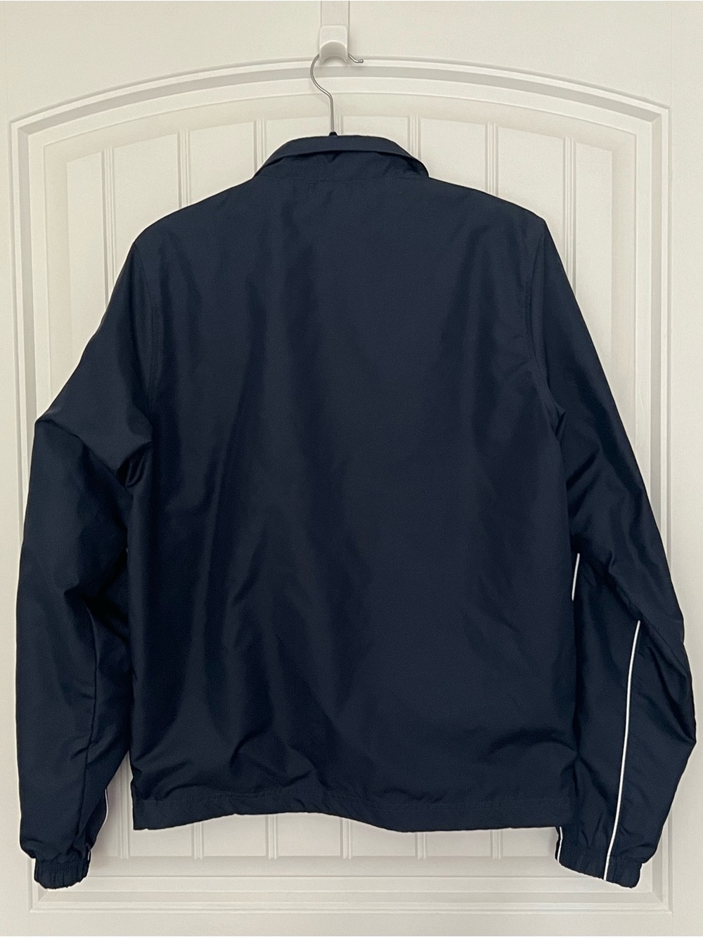 Vintage Nike Athletic Dept. Navy Full-Zip Windbreaker Jacket Size S - Picture 2 of 10